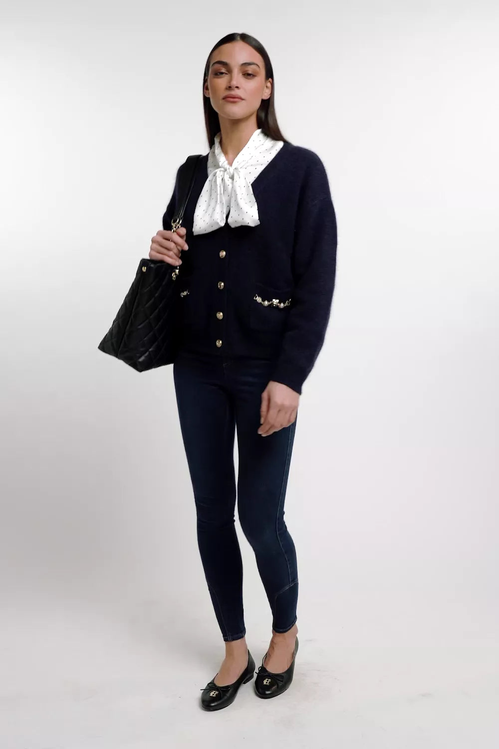 Mila Cardigan (Ink Navy)