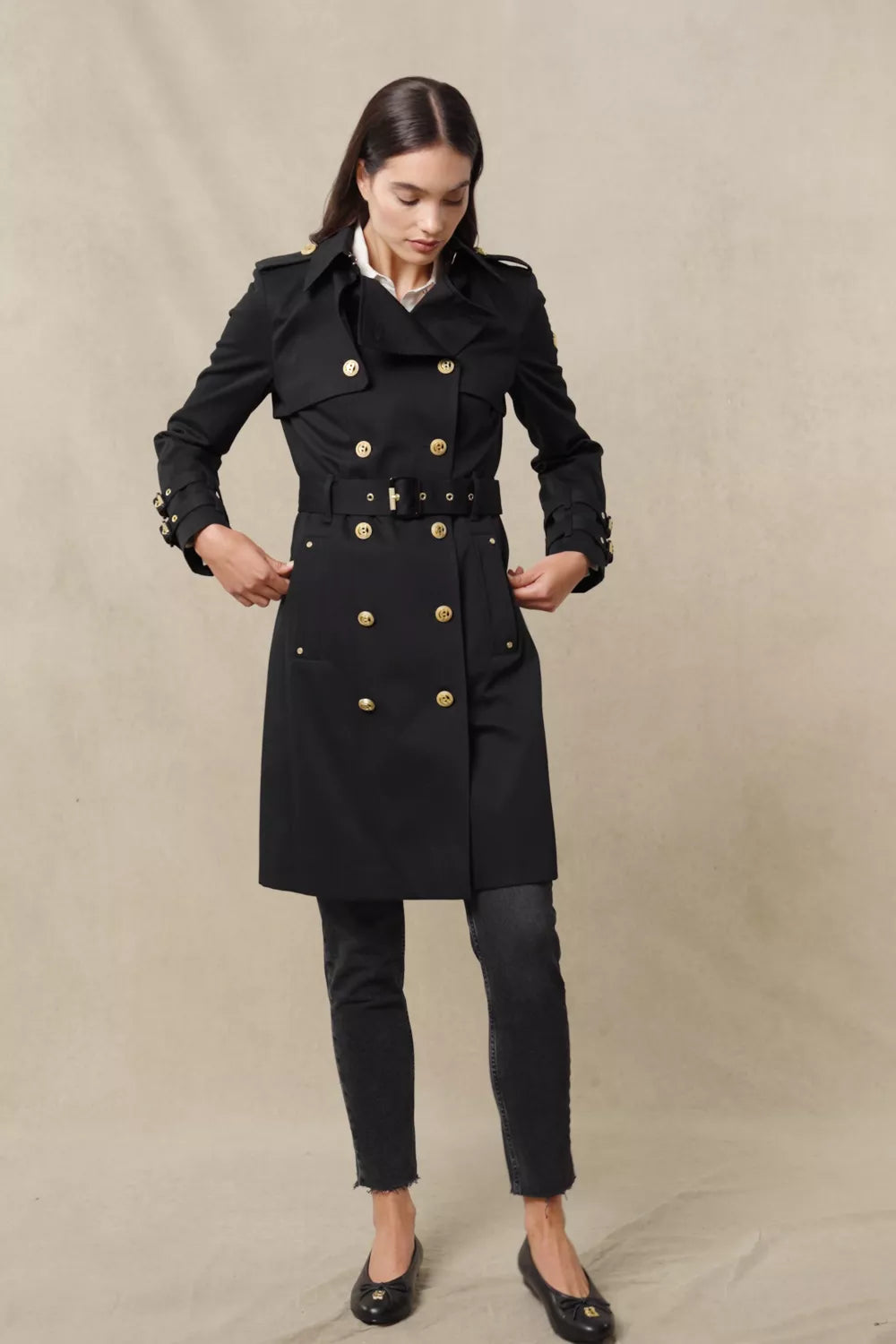 Gatcombe Trench Coat (Black)