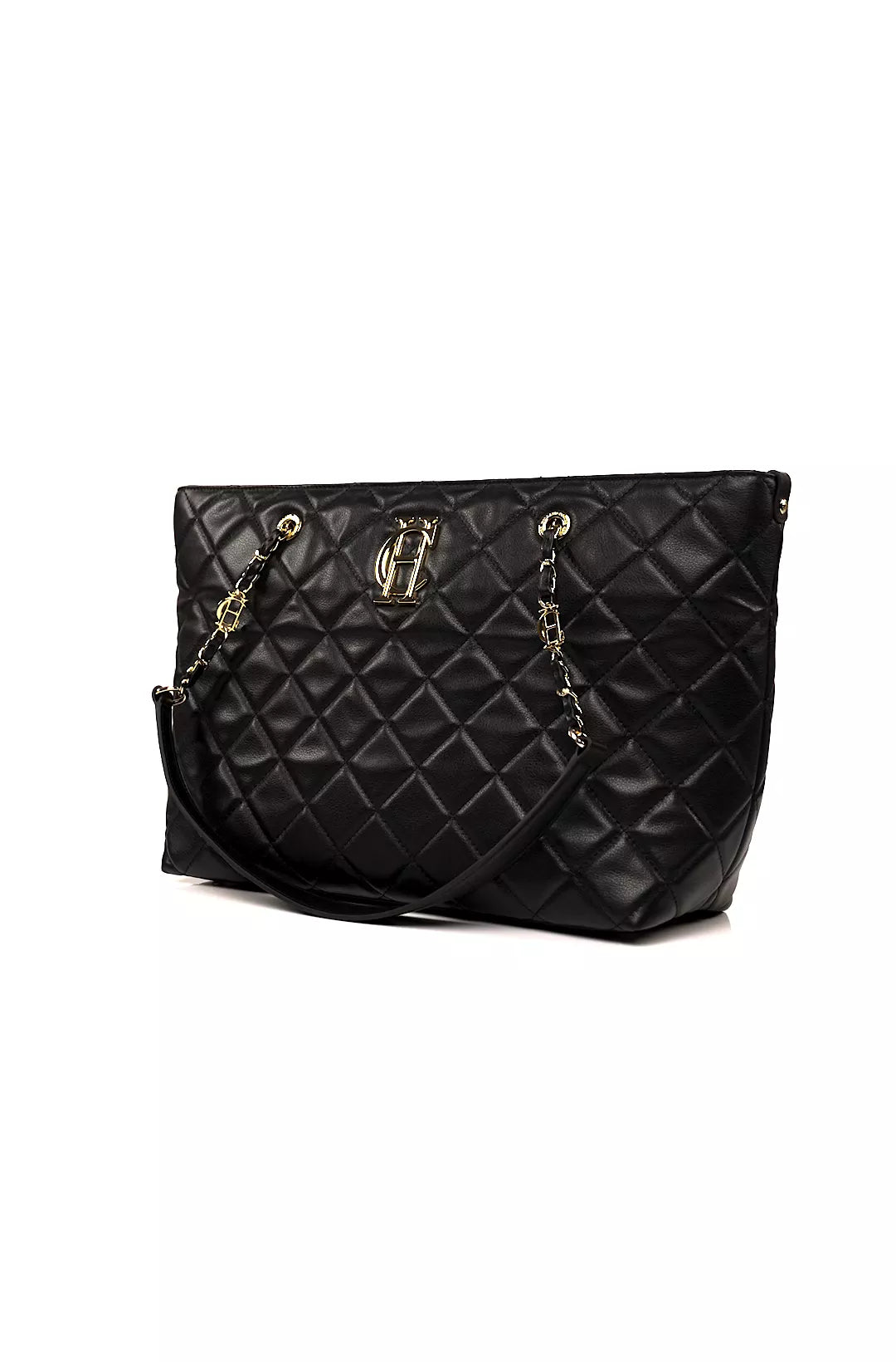 Soho Quilted Tote (Black)