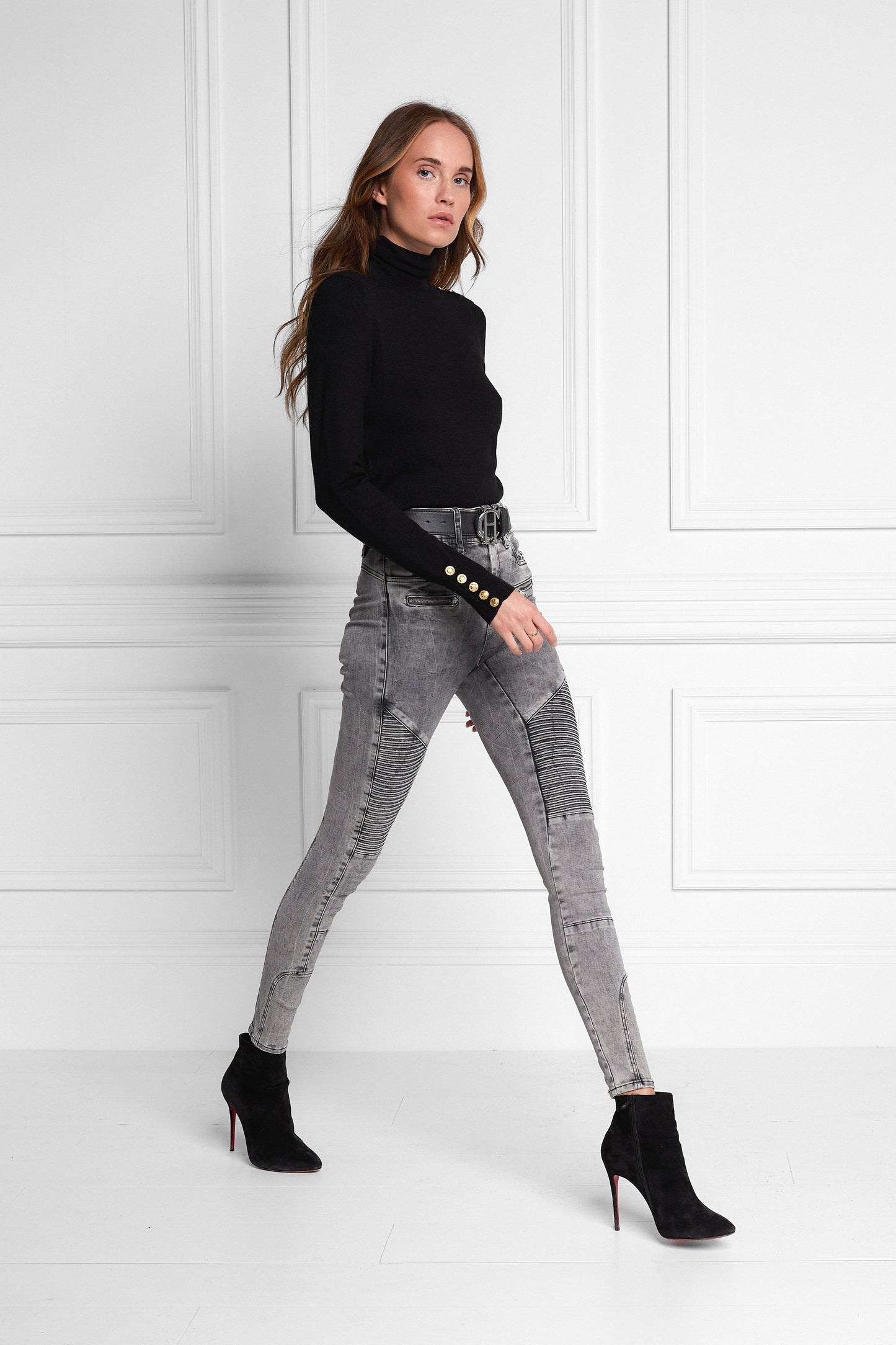 Biker Jean (Ash Grey)