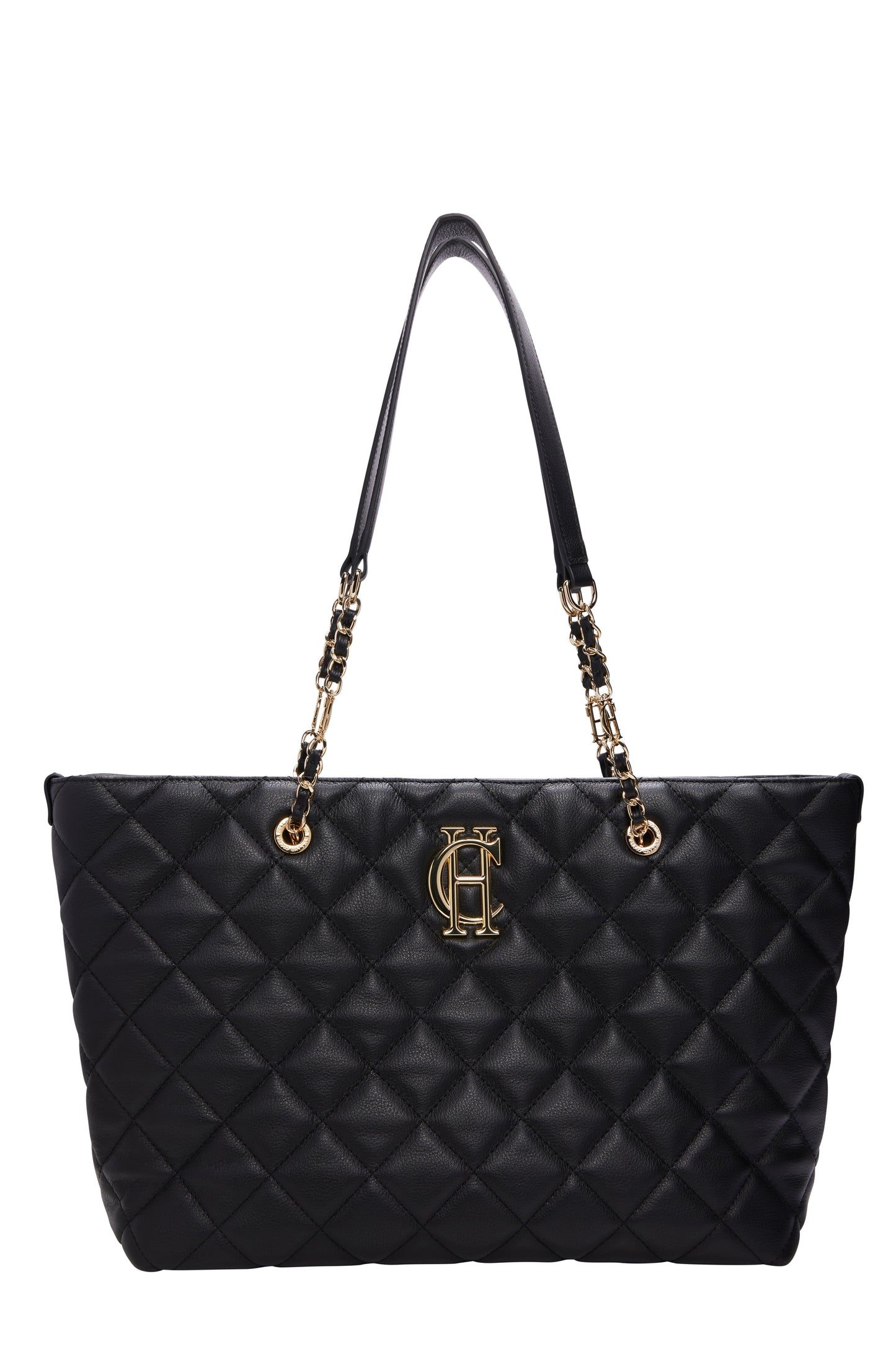 Soho Quilted Tote (Black)