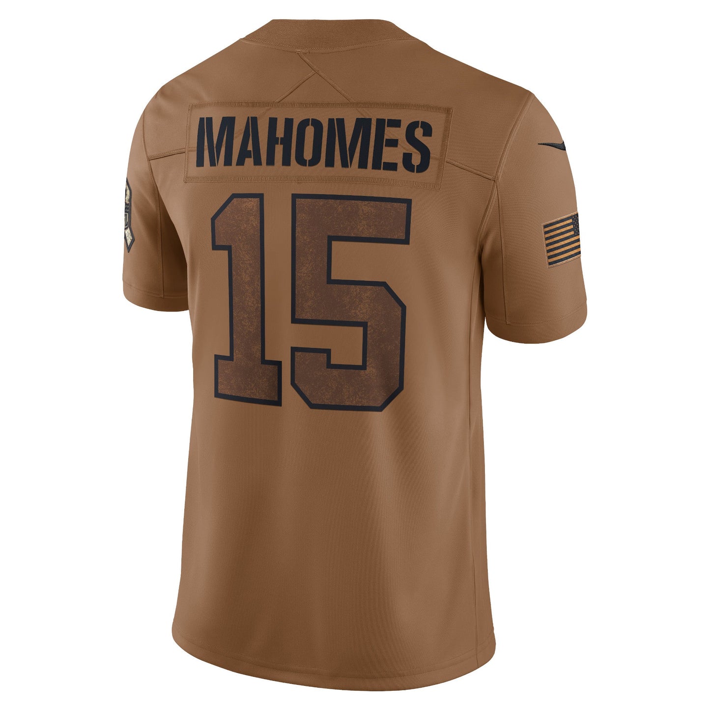 Patrick Mahomes Kansas City Chiefs  2023 Salute To Service Limited Jersey - Brown