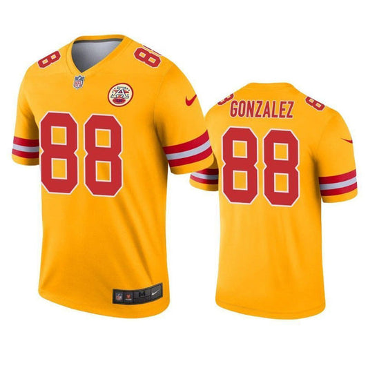 Men's Kansas City Chiefs Tony Gonzalez Inverted Legend Jersey - Gold