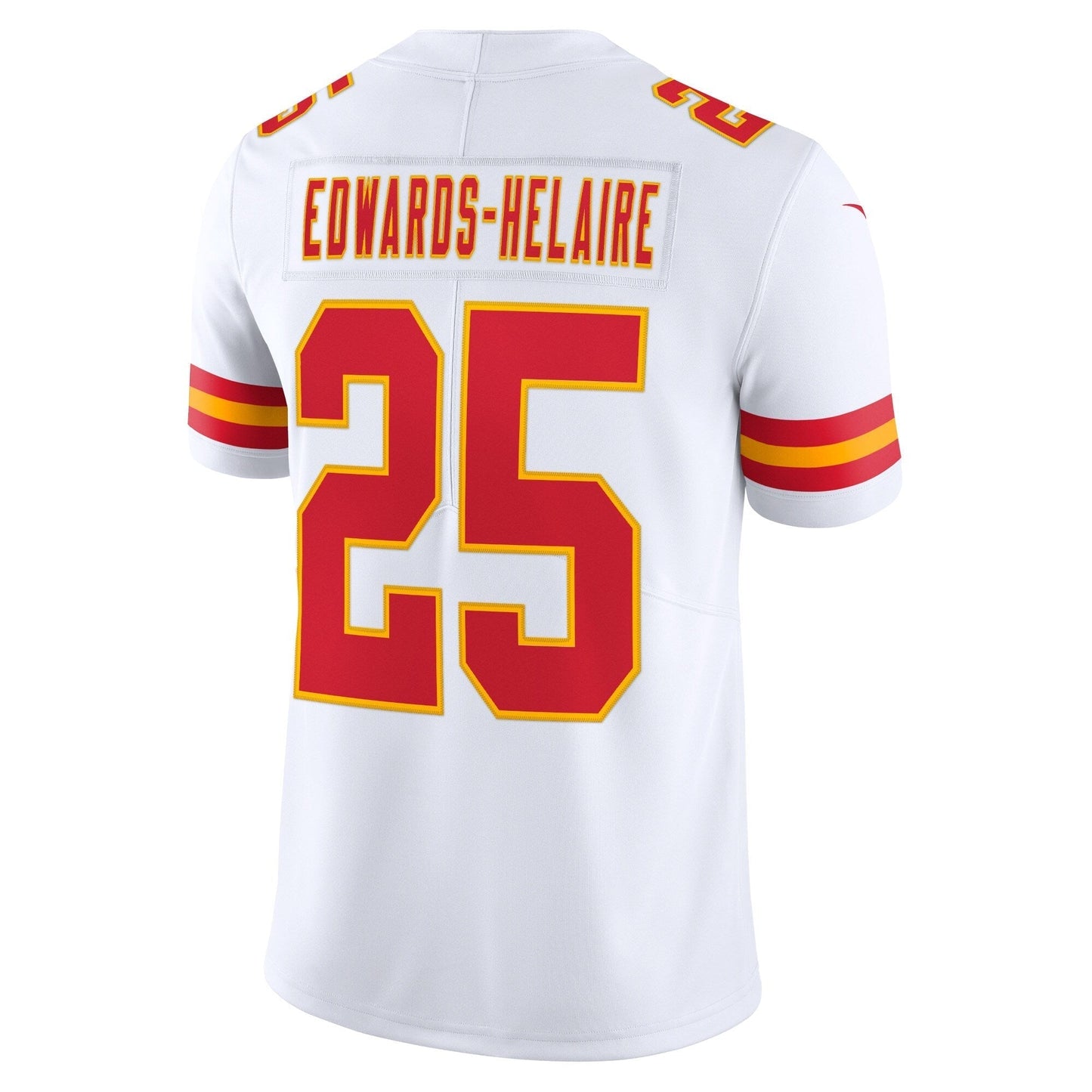 Men's  Clyde Edwards-Helaire White Kansas City Chiefs Vapor Limited Jersey