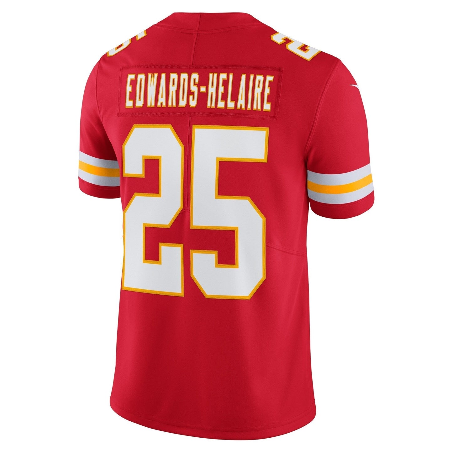 Men's  Clyde Edwards-Helaire Red Kansas City Chiefs Vapor Limited Jersey