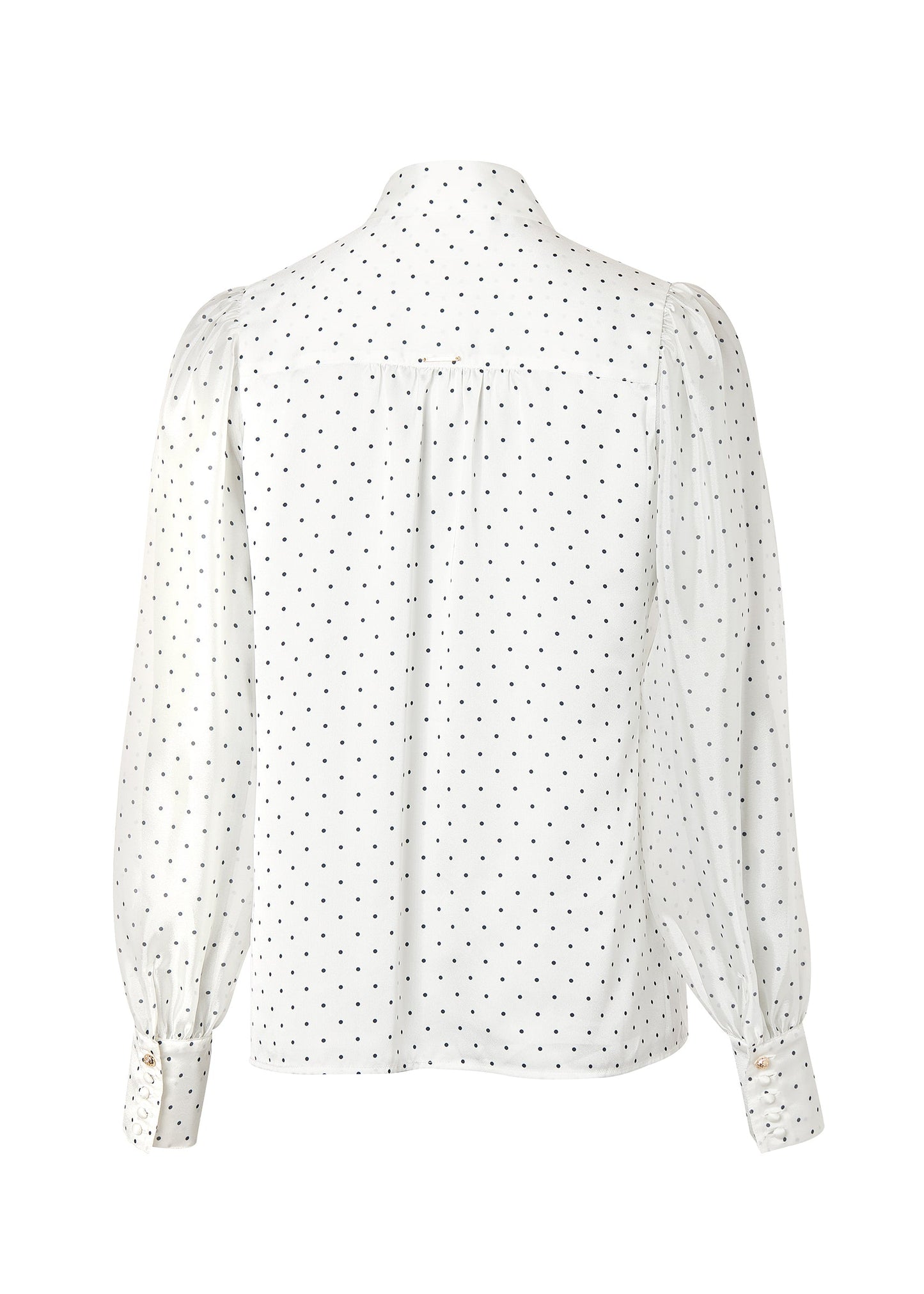 Ariella Blouse (White Polka Dot)