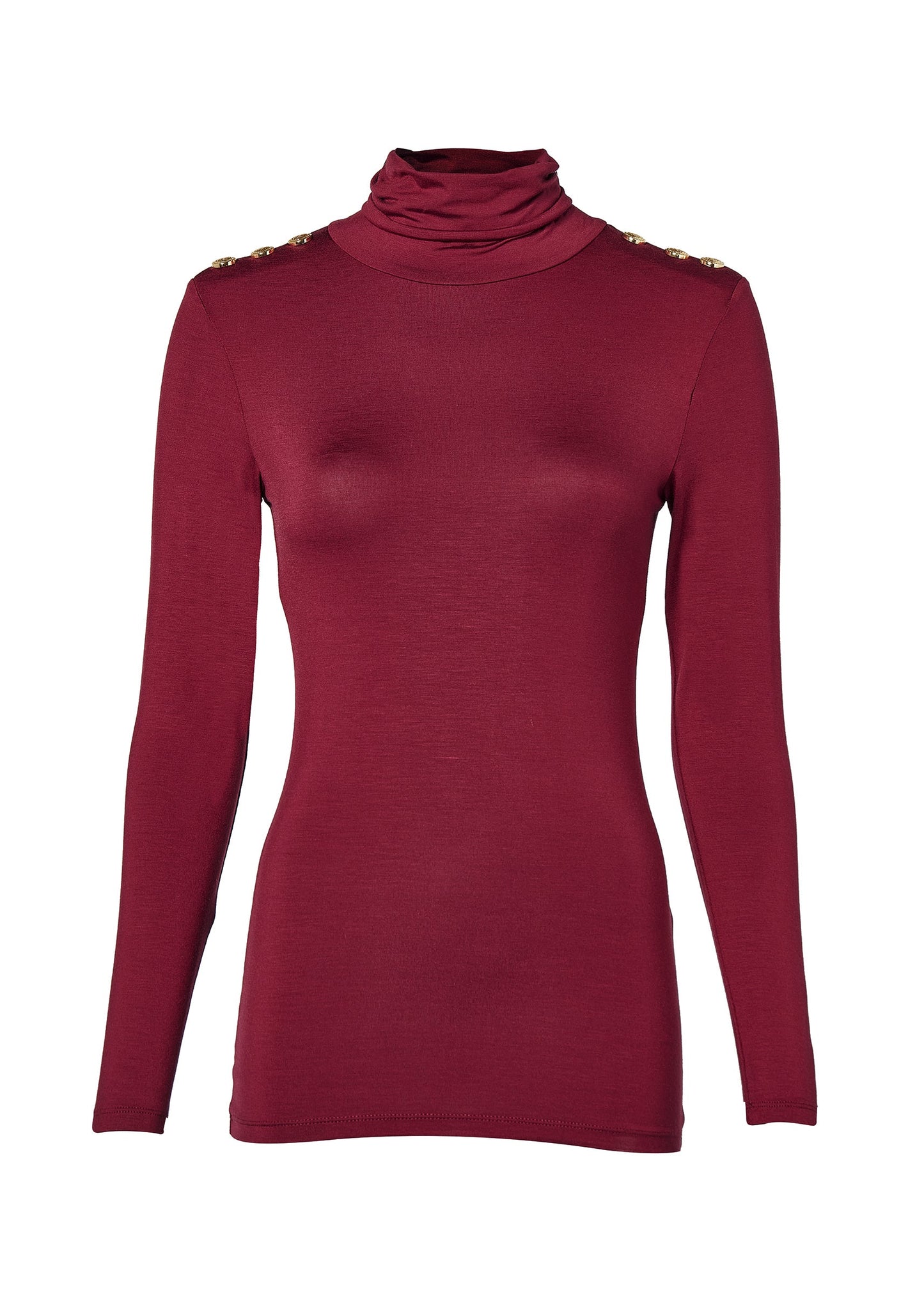 Essential Roll Neck (Wine)