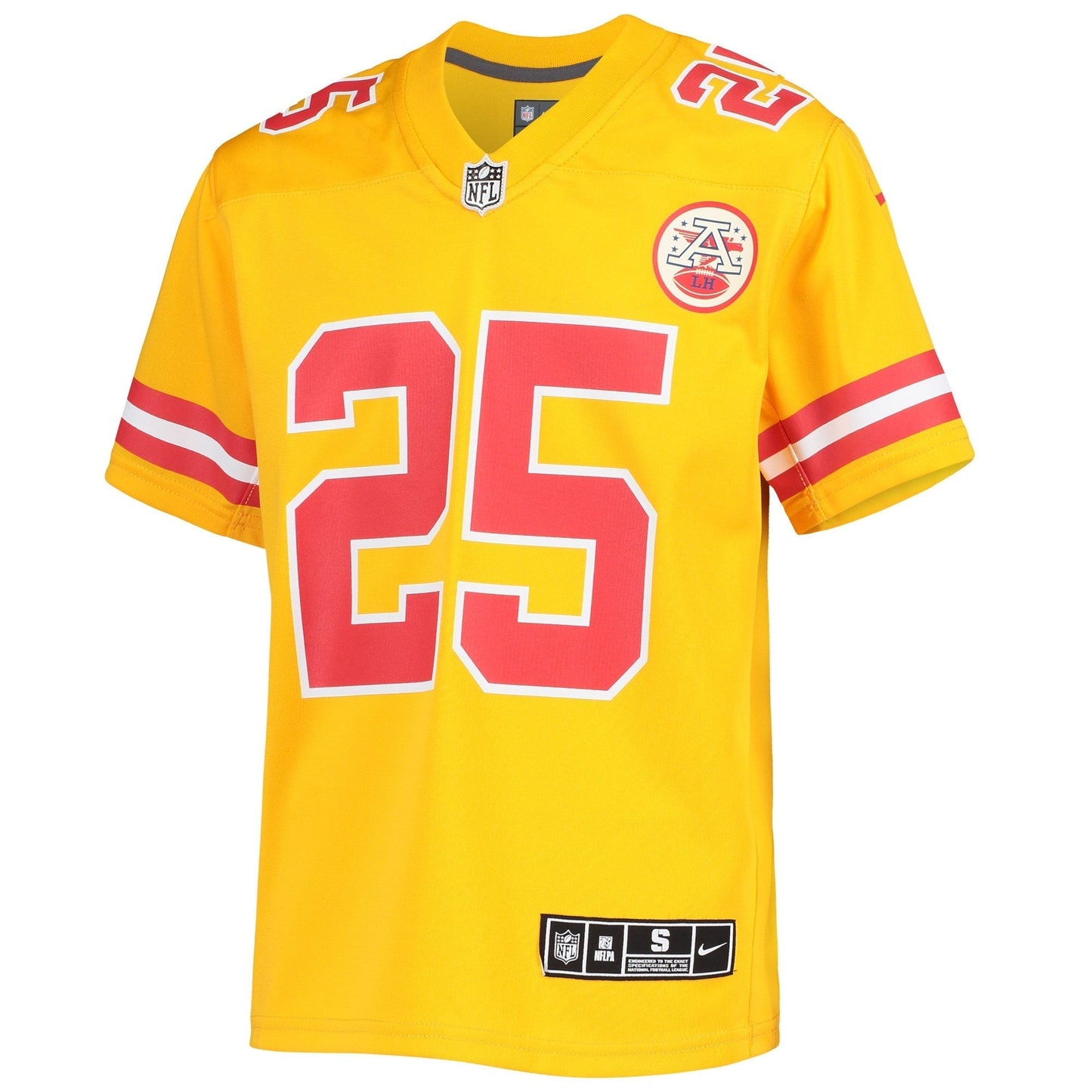 Youth  Clyde Edwards-Helaire Gold Kansas City Chiefs Inverted Team Game Jersey