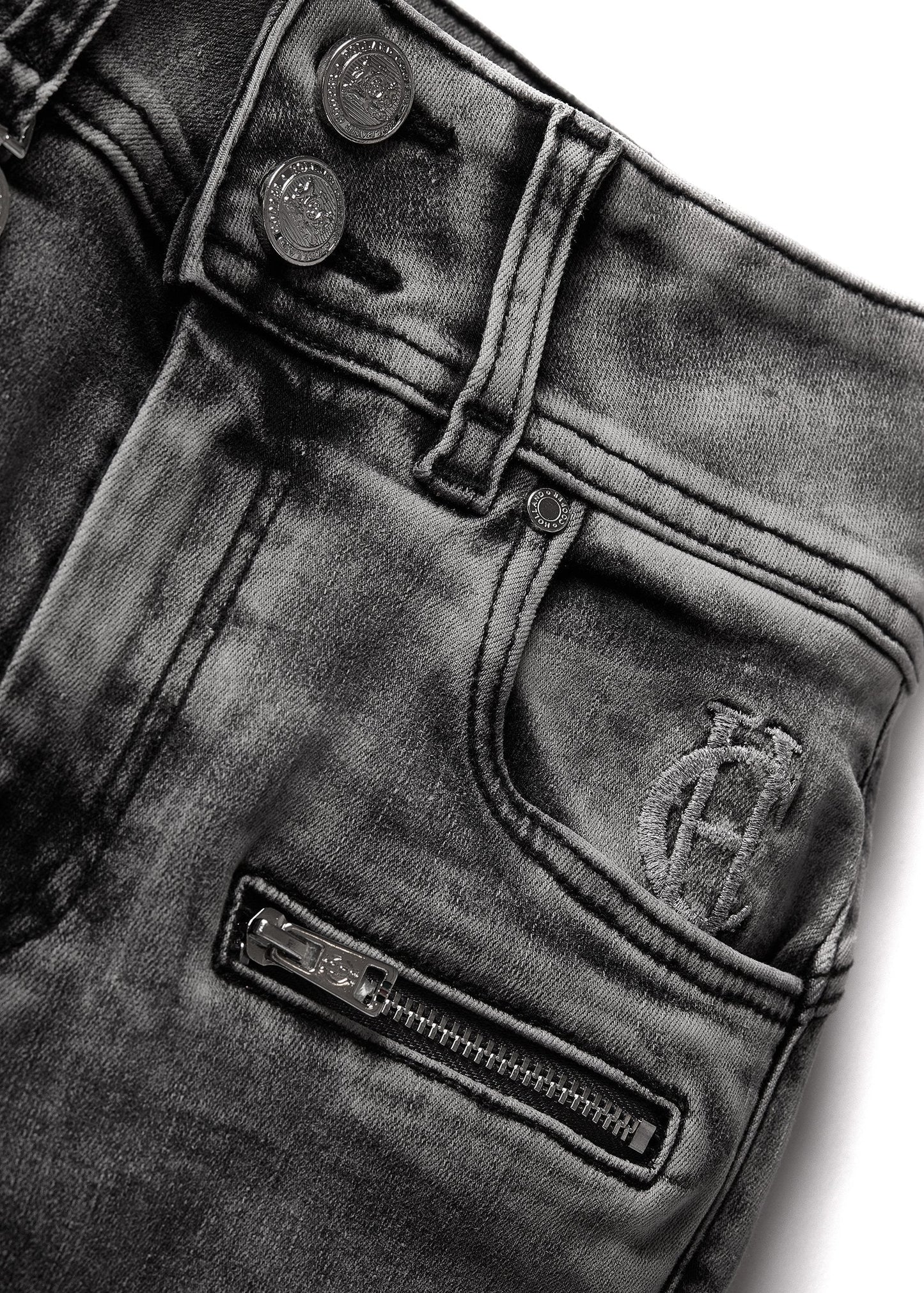 Biker Jean (Ash Grey)