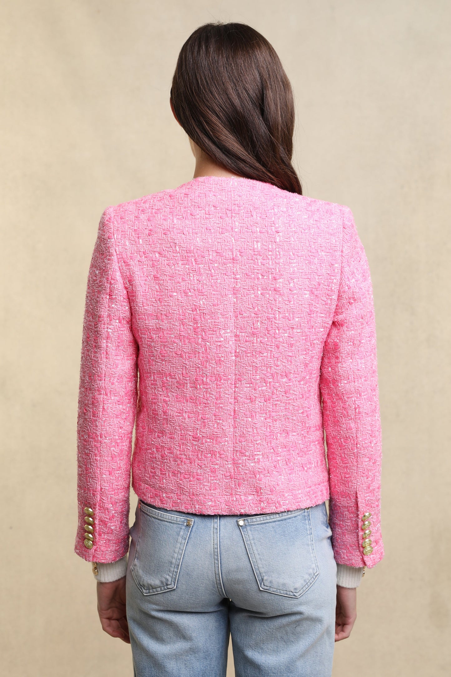 Chelsea Jacket (Pop Pink Boucle)