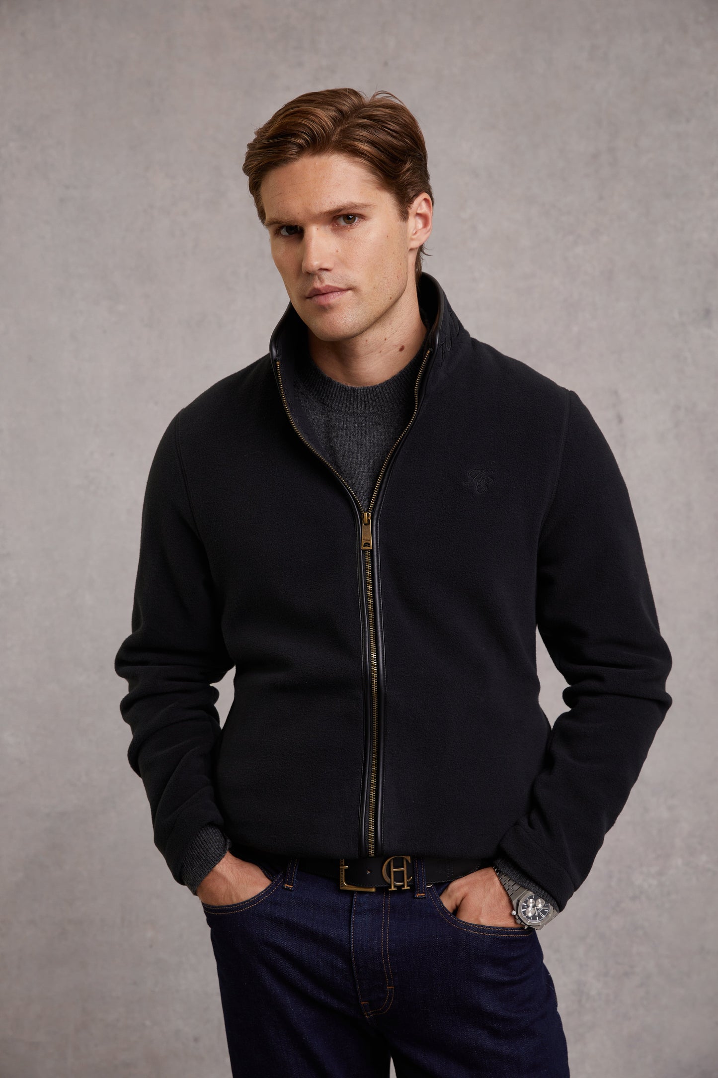 Country Fleece Jacket (Black)