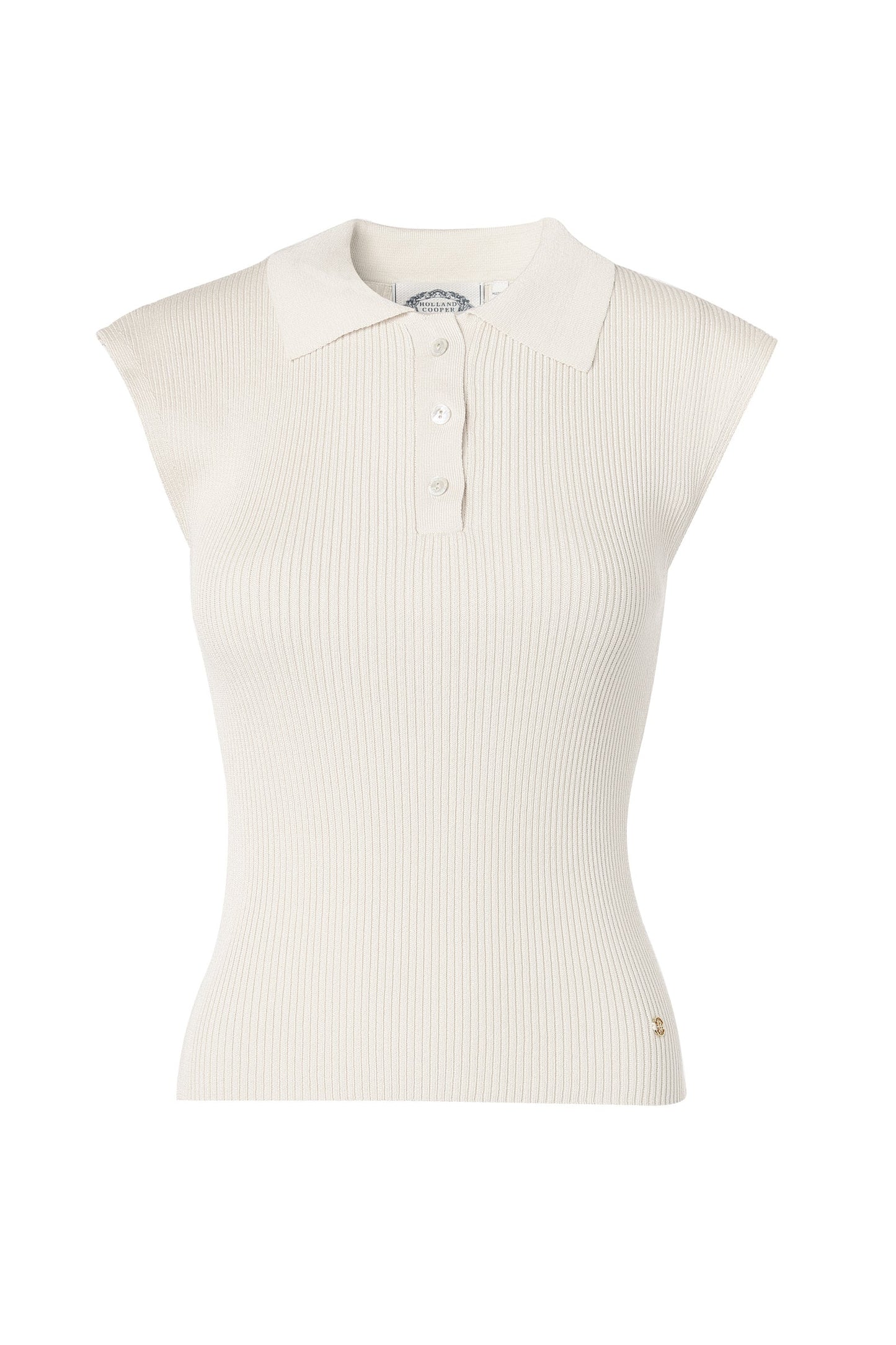 Scarlett Polo Knit (Ecru)