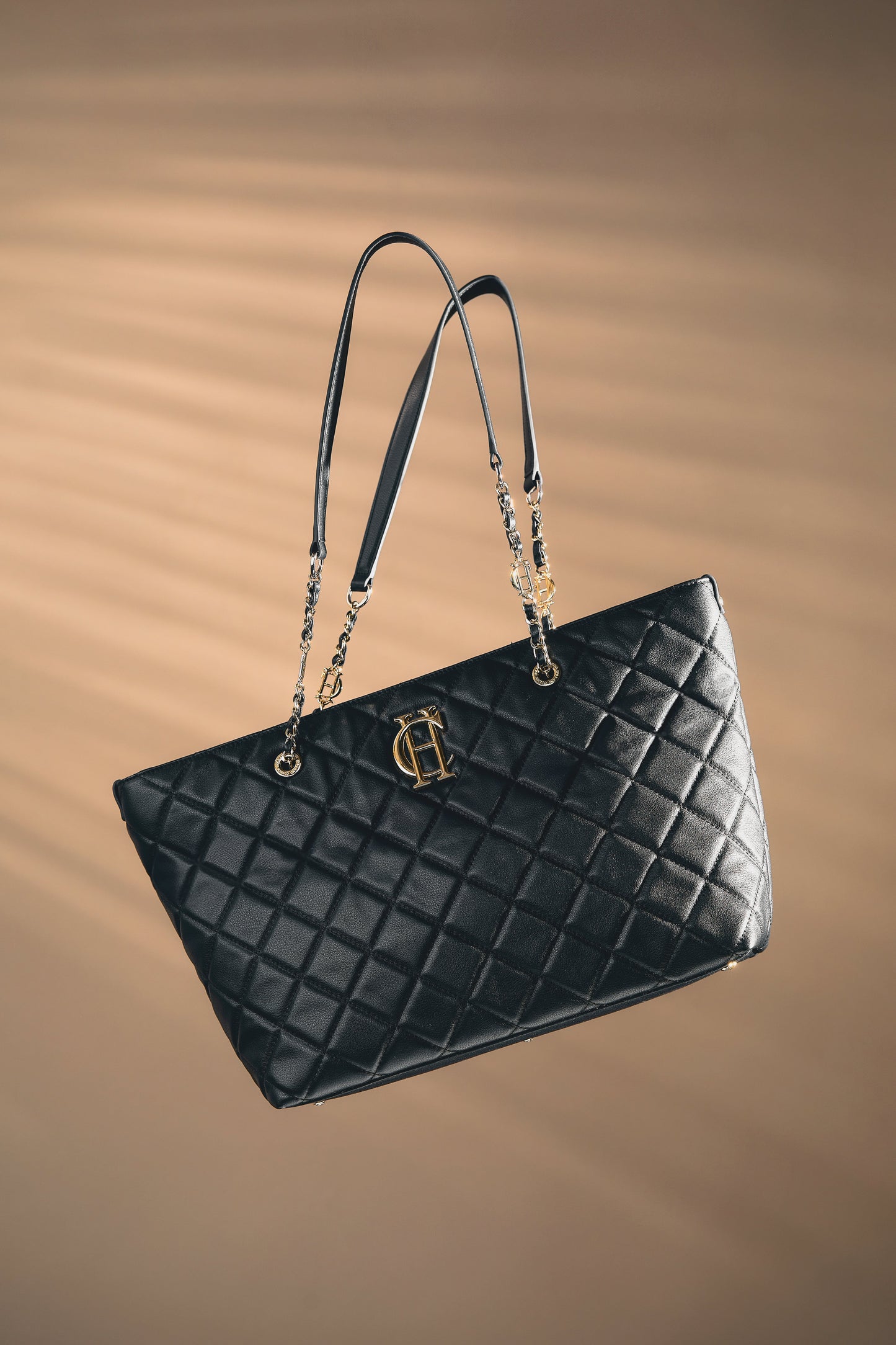 Soho Quilted Tote (Black)