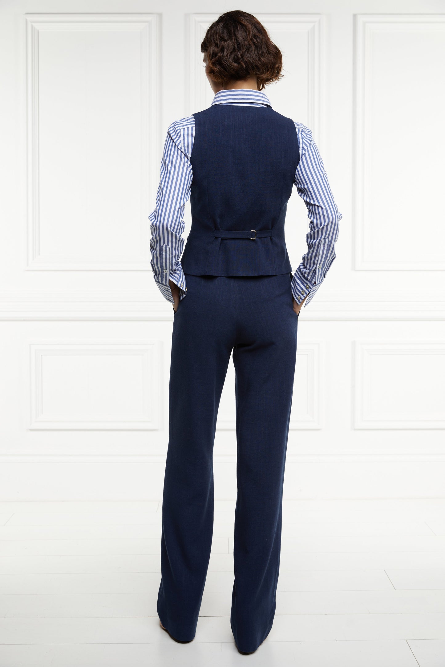 Hampton Waistcoat (Navy Linen)