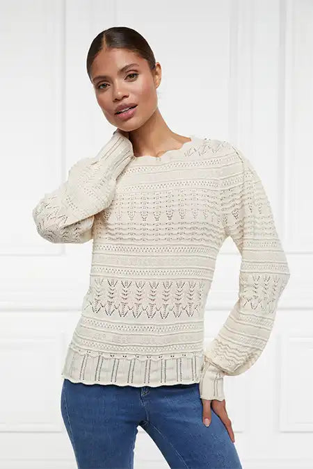 Kelsie Pointelle Knit (Almond)