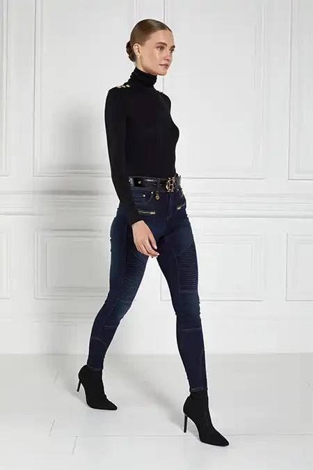 Biker Jean (Deep Indigo)